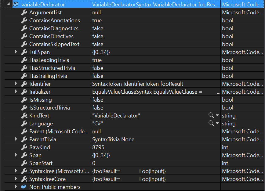 Variable Declarator Syntax